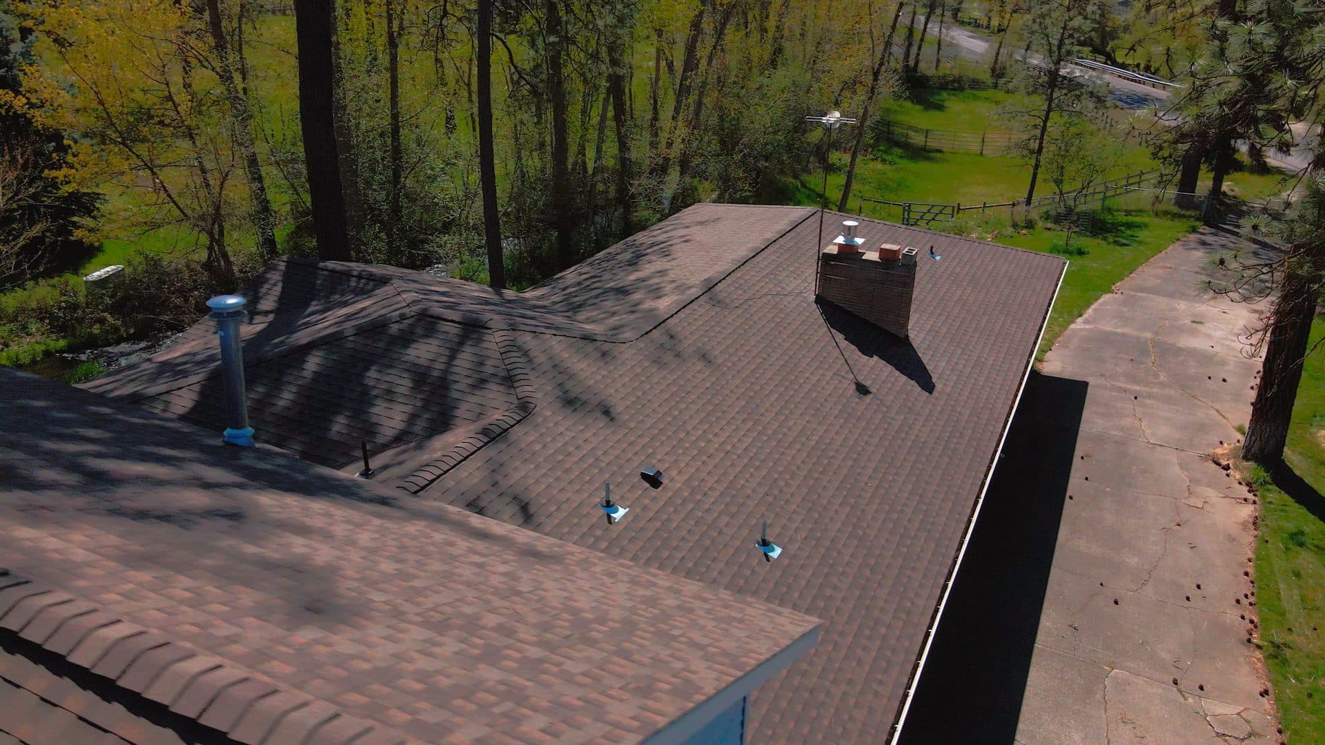 Residential shingle roof replacement in Spokane